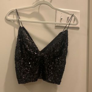 Free People Sparkling Crop Top